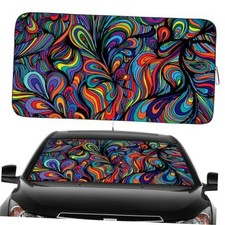 Windshield Sun Shade for Car Front Window Cover Sunshades Standard Abstract