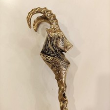 Elegant Brass Shoe Horn 61cm Solid Brass Ram- Vintage Brass Shoe Horn 24in