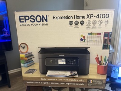 Epson Expression Home XP-4100 All-In-One Inkjet Ink Printer NEW in BOX SEALED