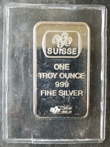 Pamp Suisse 1oz Silver Bar in Plastic