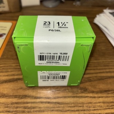 Grex Power Tools 1 1/2In 23 Gauge Headless Pins Galvanized 10000Qty