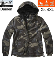 Brandit Windbreaker Light Ladies 4XL Dark Camo Neu Regenjacke Outdoor Windjacke