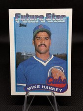 1989 Topps Rookie RC Card #742 Mike Harkey Chicago Cubs NmMt Free Shipping!!. rookie card picture