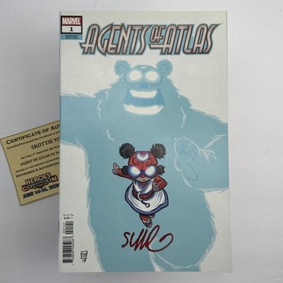 Agents of Atlas #1 2019 | Cvr D Skottie Young Variant Signed w/COA | NM 