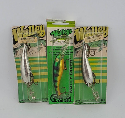 cordell wally diver fishing lure Cotton 2-1/2" 1/4 Oz The proven slender profile and tight wiggle make it a go Cotton Cordell Suspending Wally Diver