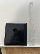SQUARE Barbie STAND Black LOGO Straddle pedestal Doll Clear Pole