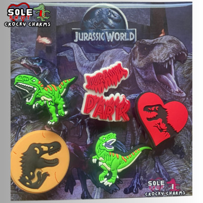Dinosaur Croc Charms Jurassic Charms by Sole Knot new pack