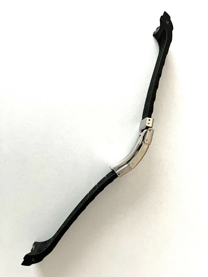 Correa de reloj de goma negra original Tissot SEA-TOUCH T026420A con hebilla Foto 4 de 4