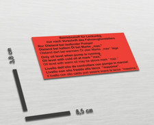 STICKER ADESIVO VASCHETTA ESPANSIONE FIAT 131 / 132 / ARGENTA