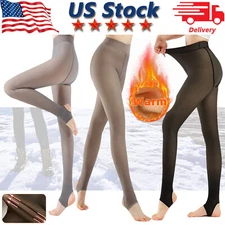 Women's Winter Warm Fleece Lined Legging Thick Slim Thermal Pants High Waist USA