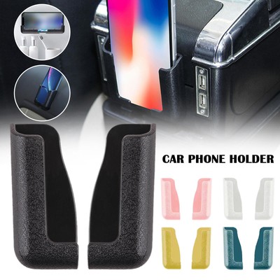 2pcs Black Multifunction Mobile Phone Bracket Self Adhesive Dashboard Car Holder