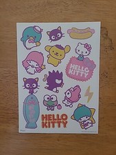 Hello Kitty Sanrio Kawaii Sticker Sheet For Decoration, Journal, Scrapbook
