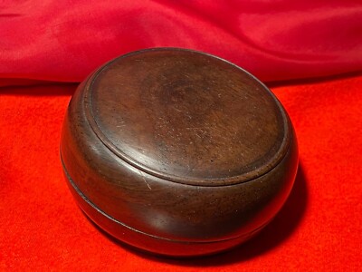 Wooden Box with Crack 3 1/2'' D x 1  3/4 H