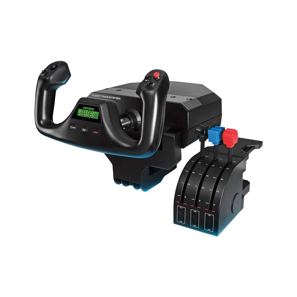ロジテック フライトヨークシステム(中古品) Logitech Flight Yoke Throttle System - Black for sale online