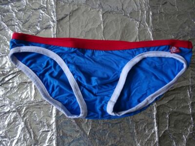 Underwear Aussiebum Slip Teeball Blue Red White  - Retrostyle - Größe XL