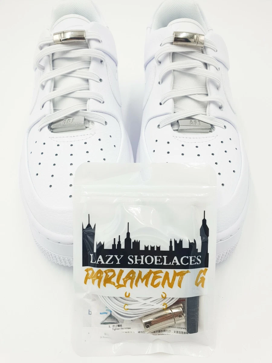 Elastic shoe laces white sales