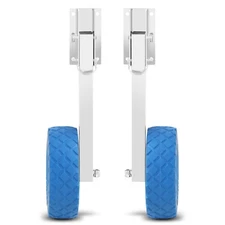 Inflatable Boat Transom Launching Wheels For Dinghy Yacht Tender Load 300 LBS