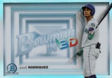 Julio Rodriguez 2022 Topps Bowman Baseball/Mariners In 3D B3D-16 