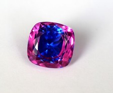 Natural Sapphire Pitambari 14.60 Ct Cushion Shape Certified Loose Gemstone.