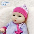 13'' Full Silicone Reborn Baby Blue Eyes Girl Silicone Newborn Doll Gift — photo 8