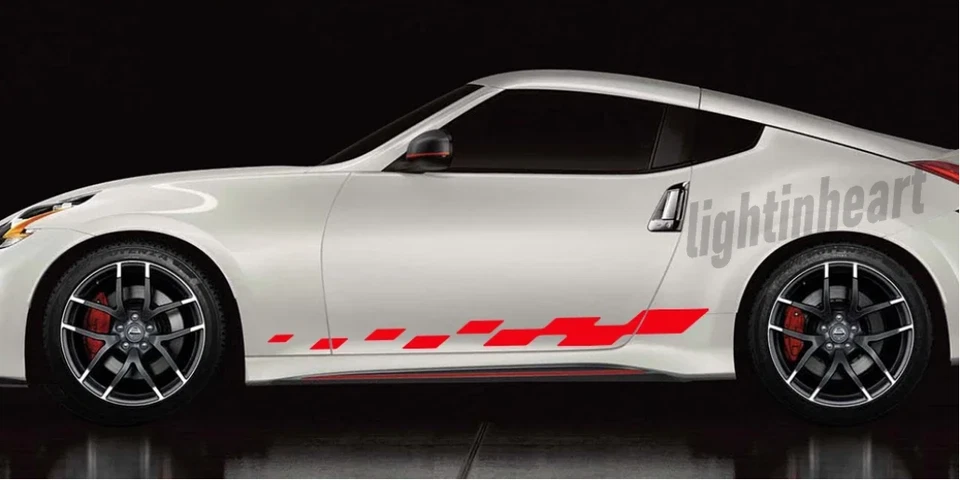 Graphics Car Side Sticker For Nissan 350Z 370Z Z33 Z34 Racing Sport Stripe Decal — 第 4/4 张图片
