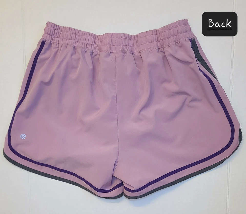 Pantalones cortos deportivos Champion C9 para mujer cintura elástica dobladillo delfín talla M rosa púrpura Foto 2 de 4