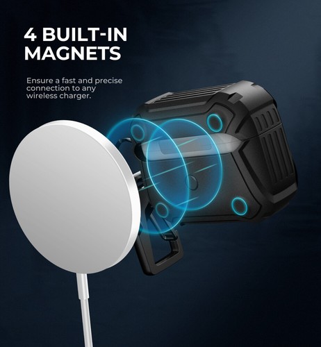 DEXNOR Schutzhülle für AirPods Pro 2 Ohrhörer Stoßfest Robust Cover - Bild 15 von 60