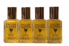 4 English Leather Spiced by Dana Cologne 1 fl oz Vintage.Glass Bottle Splash