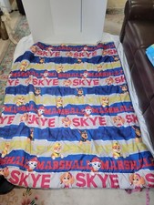 Paw Patrol Twin Bed Reversible Comforter Marshall, Skye, Chase, Rubble Colorful