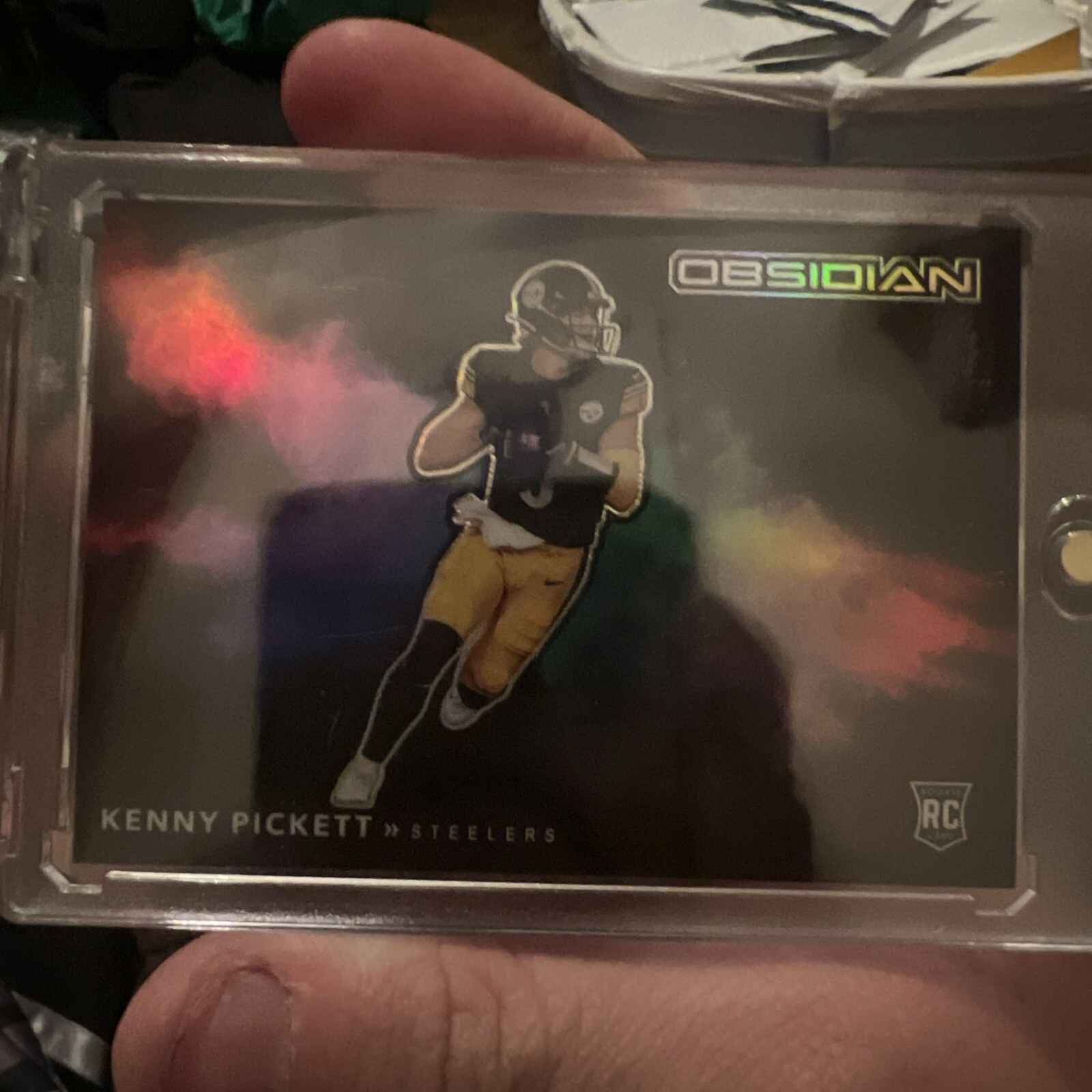 2022 Panini Obsidian Color Blast Kenny Pickett #CBB-KPI Rookie RC SP SSP Steeler