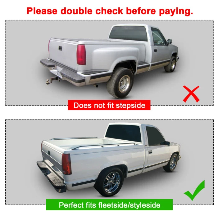 Parachoques trasero con luz para 88-98 Chevy Silverado Sierra C/K1500 2500 3500 Foto 4 de 4