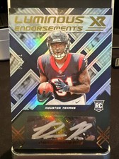 2022 Panini XR Dameon Pierce Luminous Endorsements Auto /99 Texans Rookie RC