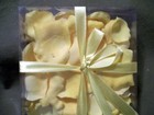 Allstate Yellow Rose Petals in Clear Plastic Case w/ Yellow Bow Wedding Birthday — photo 1
