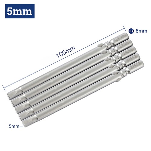 Hex Bits Allen Wrench Screwdriver Drill Bits set 60/100mm H1.5 - H6, Ф6mm Shank - Picture 21 of 24