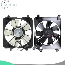 Radiator Condenser Cooling Fan Assembly Electric For 2006 2007-2011 Honda Civic