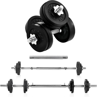 Adjustable Dumbbell Set with Weight Plates- 60 LBS