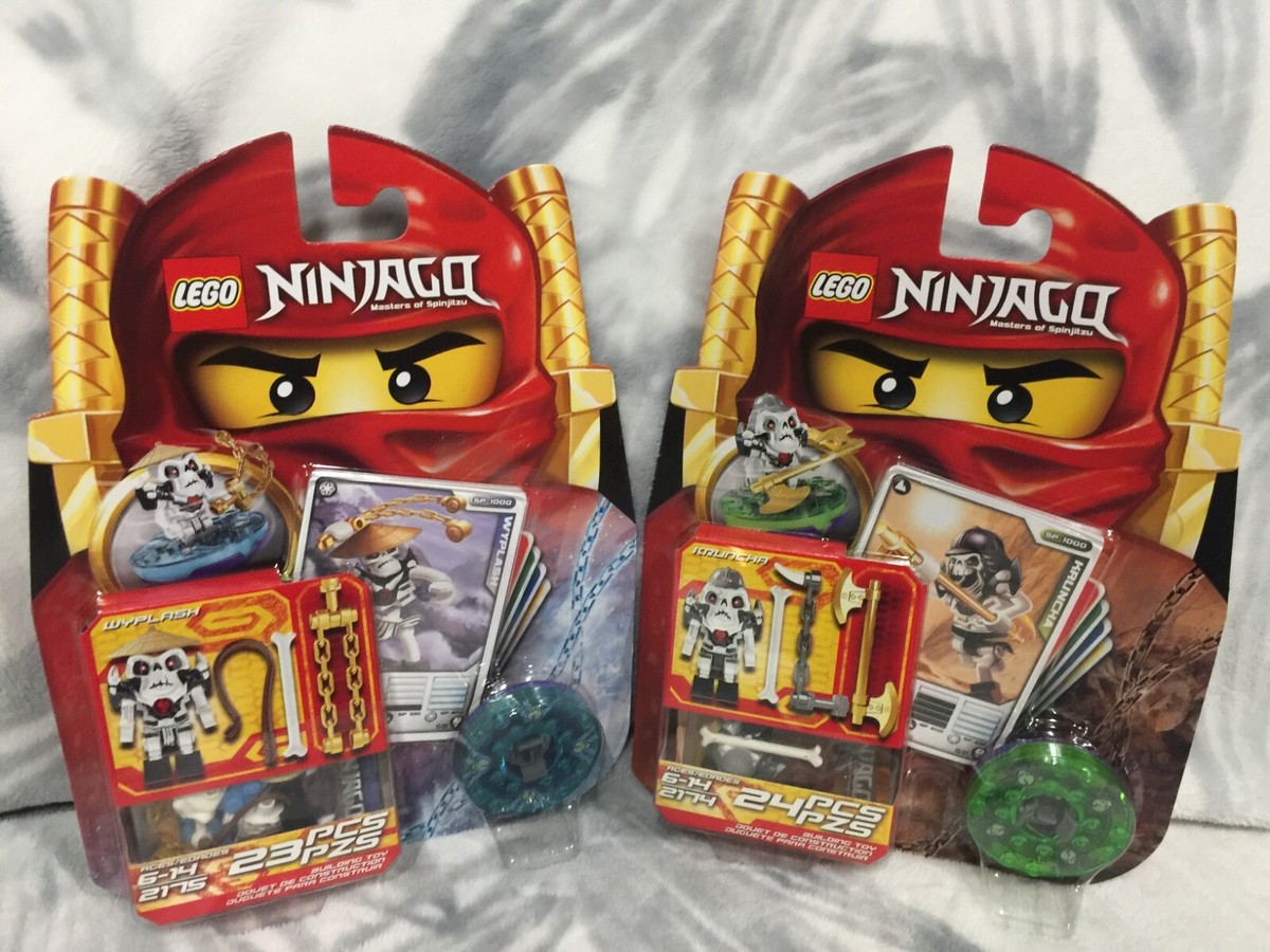 Lego Ninjago Kruncha And Wyplash Spinner Set 2174/2175 New Sealed Lego Ninjago Kruncha And Wyplash Spinner Set 2174/2175 New Sealed