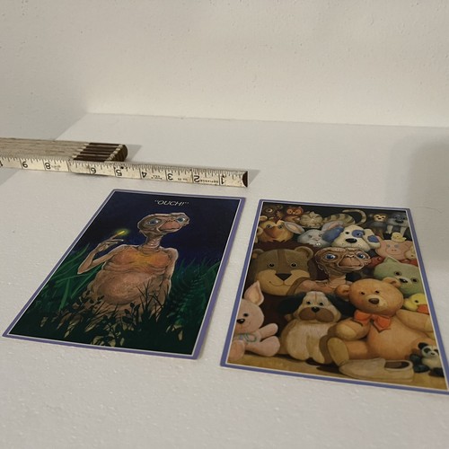 Extra Terrestrial E.T. 1982 Hallmark Greeting Card Lot of 2 • RARE VTG NEW • ET - Picture 3 of 11