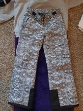 Arctix Snow Ski Pants Black Reinforced Knee Adjustable Waist Youth Size L