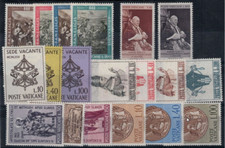 VATICANO MNH 1963 S15527) Lot Année Complète 19v Timbres Neufs Non Linguellés