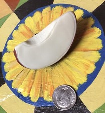 Artificial Fruit Faux Fake Play Food APPLE SLICE 3D MAGNET Display AS-2