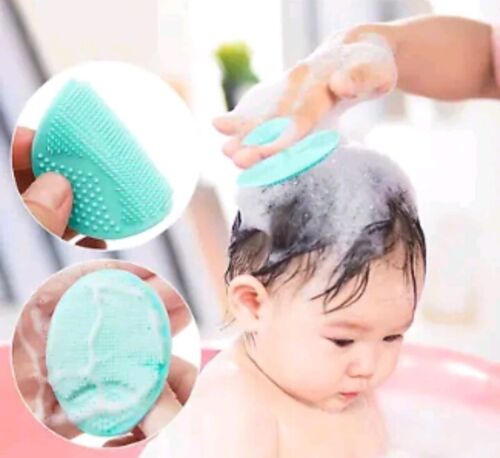 Cepillo de baño para bebé, cepillo para cuna de bebé, cepillo de masaje de silicona, cepillo de silicona. - Imagen 1 de 3
