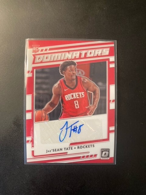 2020-21 Panini Optic Jae’Sean Tate Rookie Dominators Auto /99 RC #RDS-JAE SSP