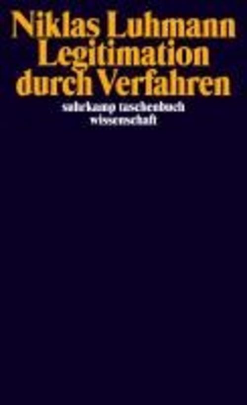 Thumbnail - Legitimation Durch Verfahren, Niklas Luhmann