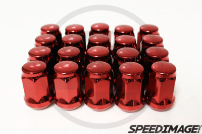 Z RACING STEEL BALL SEAT OEM 19HEX 35MM RED 12X1.25MM LUG NUTS