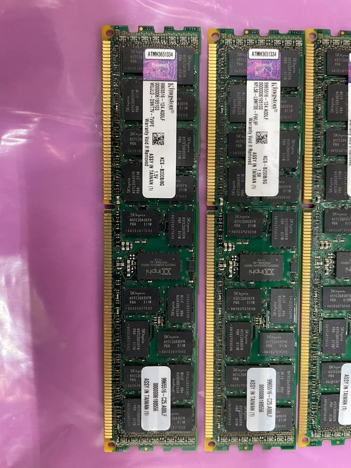 Lot of 5 Kingston KCS-B200B/8g Server RAM - Image 2 of 4