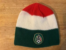 Federacion Mexicana De Futbol Asoc AC Cuff-less Beanie Hat Cap NWT