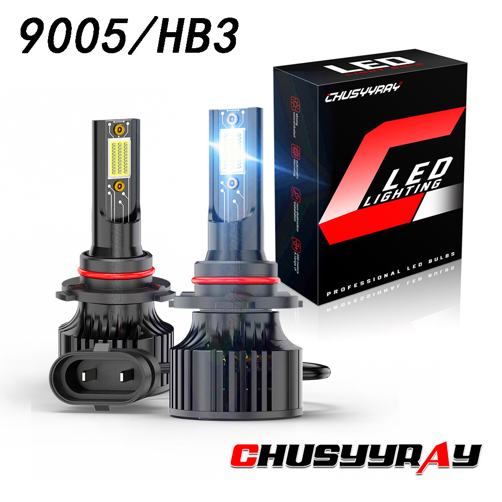 9005 HB3 LED Headlight Bulbs 6000K White High Beam Conversion Kit 2pcs