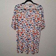 Fashion Nova Sheer Butterfly Print Women's Mini Dress Size Small Swim Cover