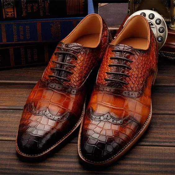 Mens printed oxford shoes hotsell